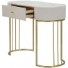 Console en métal avec tiroir Montpellier 100 x 40 x 75 cm