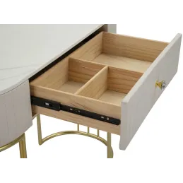 Console en métal avec tiroir Montpellier 100 x 40 x 75 cm