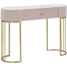 Console en métal avec tiroir Montpellier 100 x 40 x 75 cm