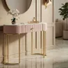 Console en métal avec tiroir Montpellier 100 x 40 x 75 cm