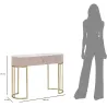 Console en métal avec tiroir Montpellier 100 x 40 x 75 cm