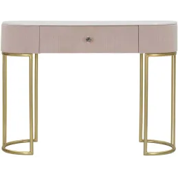 Console en métal avec tiroir Montpellier 100 x 40 x 75 cm