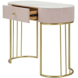 Console en métal avec tiroir Montpellier 100 x 40 x 75 cm