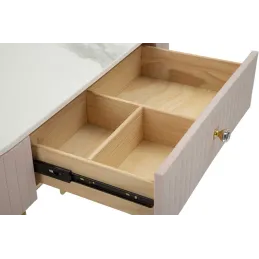 Console en métal avec tiroir Montpellier 100 x 40 x 75 cm