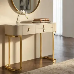 Console en métal et bois Beauty 100 x 40 x 80 cm