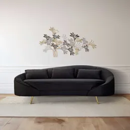 Canapé en tissu 3 places Oslo 185 x 84 x 68 cm