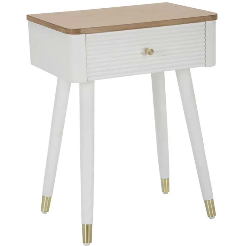 Table de chevet en bois de frêne Matera 45 x 32 x 62 cm