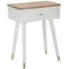 Table de chevet en bois de frêne Matera 45 x 32 x 62 cm