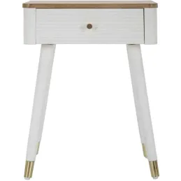Table de chevet en bois de frêne Matera 45 x 32 x 62 cm