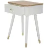 Table de chevet en bois de frêne Matera 45 x 32 x 62 cm