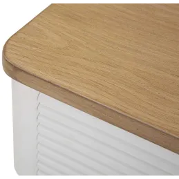 Table de chevet en bois de frêne Matera 45 x 32 x 62 cm