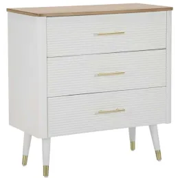 Commode en bois de frêne Matera 78 x 37 x 80 cm