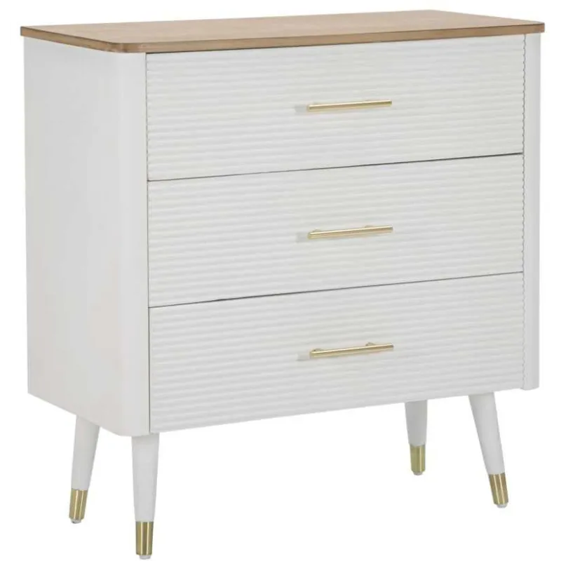 Commode en bois de frêne Matera 78 x 37 x 80 cm