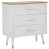 Commode en bois de frêne Matera 78 x 37 x 80 cm