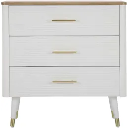 Commode en bois de frêne Matera 78 x 37 x 80 cm
