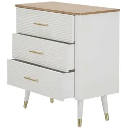 Commode en bois de frêne Matera 78 x 37 x 80 cm