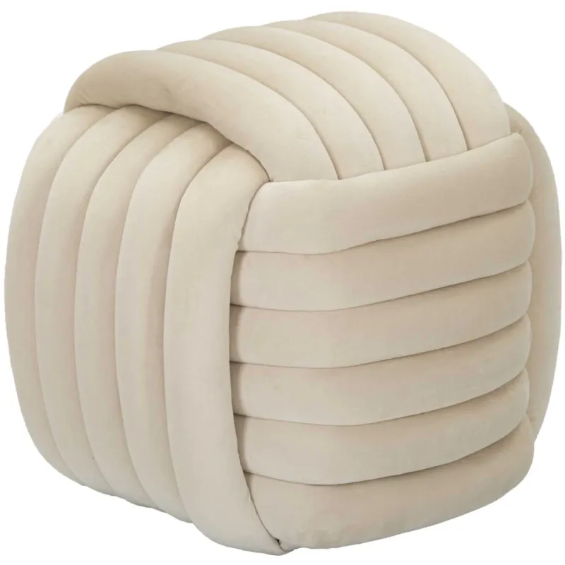 Pouf en tissu Softy 45 x 45 x 45 cm