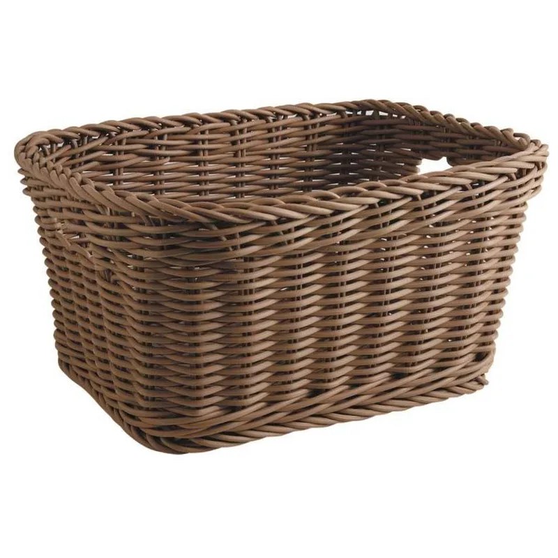 Corbeille de rangement en rotin synthétique
