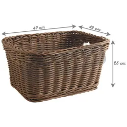 Corbeille de rangement en rotin synthétique