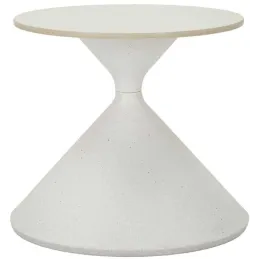 Bout de canapé en métal et céramique Zoé 45 x 39 cm