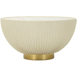 Table basse en métal et céramique Elge 71 x 38 cm