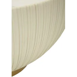 Table basse en métal et céramique Elge 71 x 38 cm