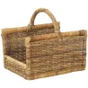 Panier à bûches en poelet avec anse renforcée