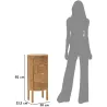 Chiffonnier en bois de sapin Gothenburg 38 x 33.5 x 82 cm