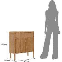 Commode en bois de sapin Gothenburg 81 x 46 x 82 cm