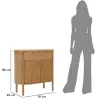 Commode en bois de sapin Gothenburg 81 x 46 x 82 cm
