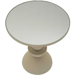 Bout de canapé avec plateau miroir Dune