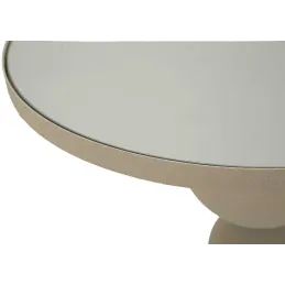 Bout de canapé avec plateau miroir Dune