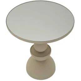 Bout de canapé avec plateau miroir Dune