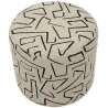 Pouf en tissu Nairobi 44 x 40 cm