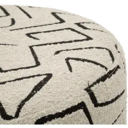 Pouf en tissu Nairobi 44 x 40 cm