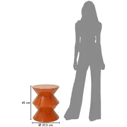Bout de canapé en métal Zag 37.5 x 45 cm