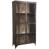 Armoire en métal et verre