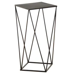 Sellette design en métal noir