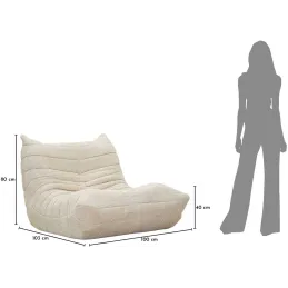 Fauteuil en tissu Mask 103 x 100 x 80 cm