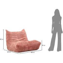 Fauteuil en tissu Mask 103 x 100 x 80 cm