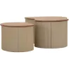 Table basse en bois d'hévéa Frankfurt (Set de 2)