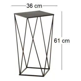 Sellette design en métal noir