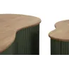 Table basse en bois d'hévéa Frankfurt (Set de 2)