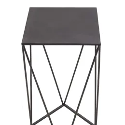 Sellette design en métal noir