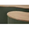 Table basse en bois d'hévéa Frankfurt (Set de 2)