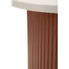 Bout de canapé en métal et marbre artificiel Frankfurt
