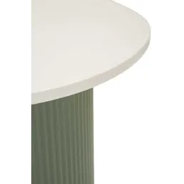 Bout de canapé en métal et marbre artificiel Frankfurt