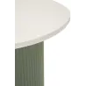 Bout de canapé en métal et marbre artificiel Frankfurt