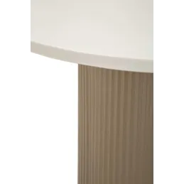 Bout de canapé en métal et marbre artificiel Frankfurt
