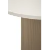 Bout de canapé en métal et marbre artificiel Frankfurt